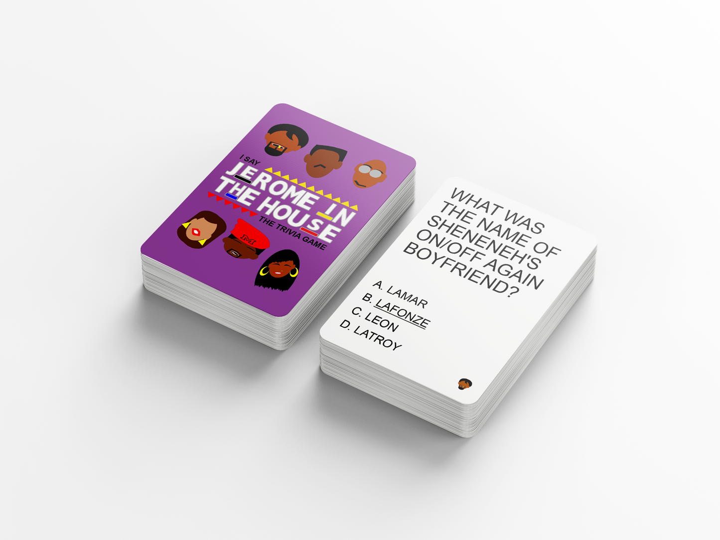 Jerome In The House - Martin Trivia Game Cards