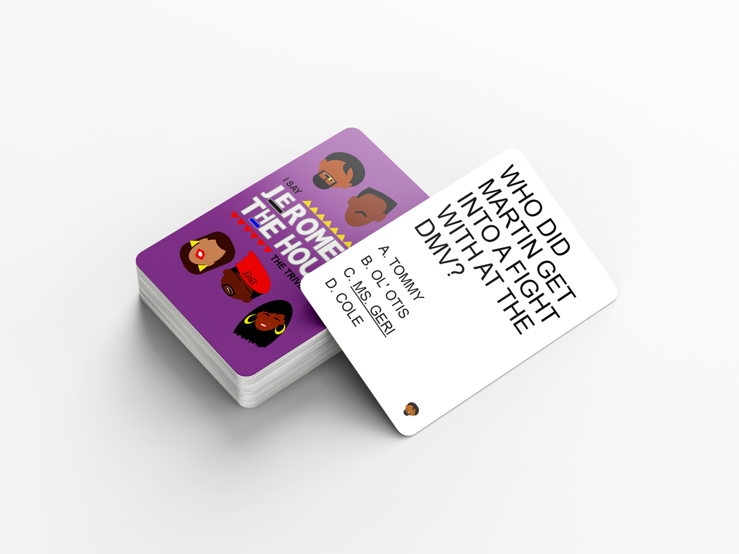 Jerome In The House - Martin Trivia Game Cards