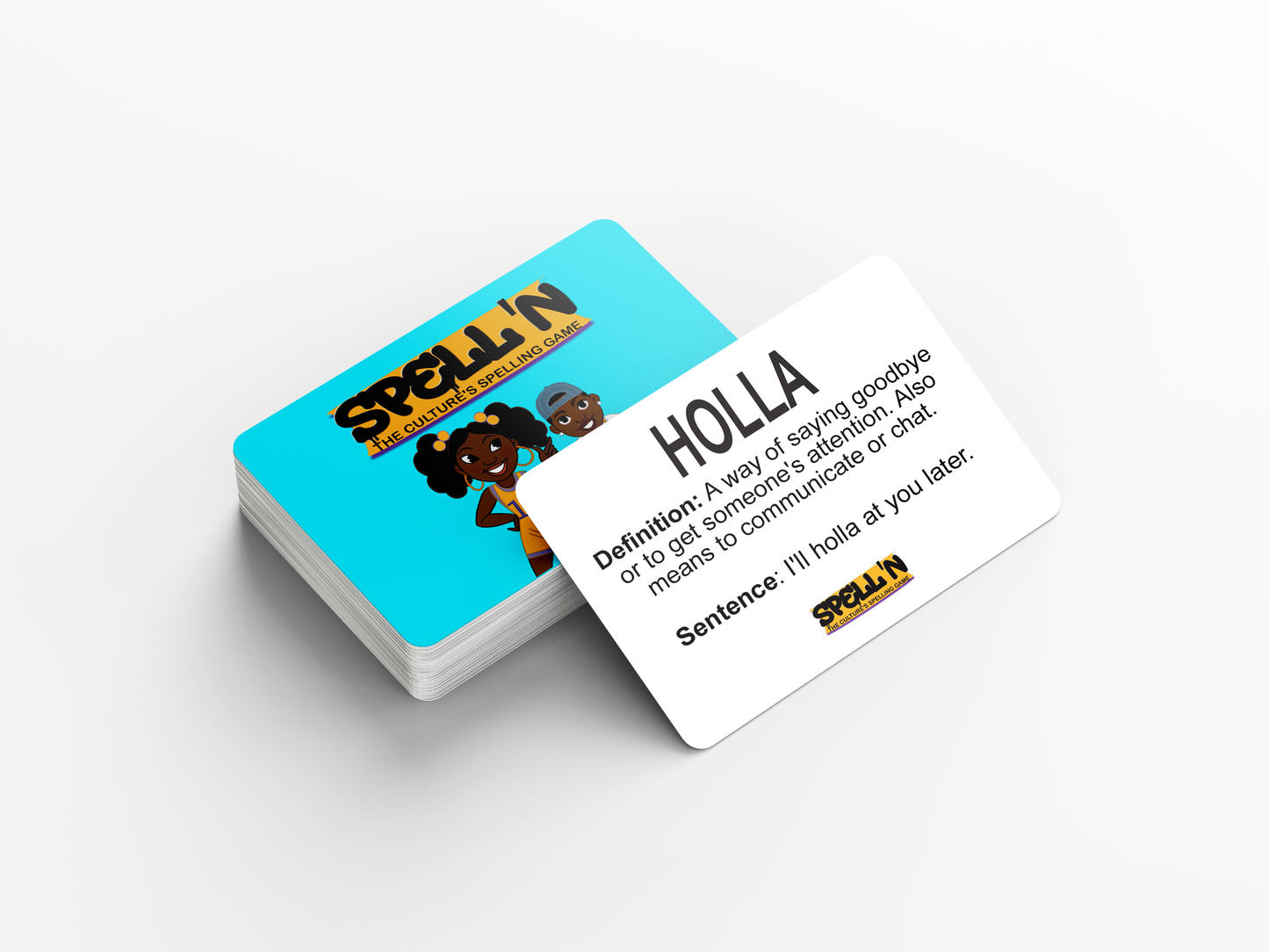 Spell'n - The Culture's Spelling Game Family Black Culture Card Game For Everyone