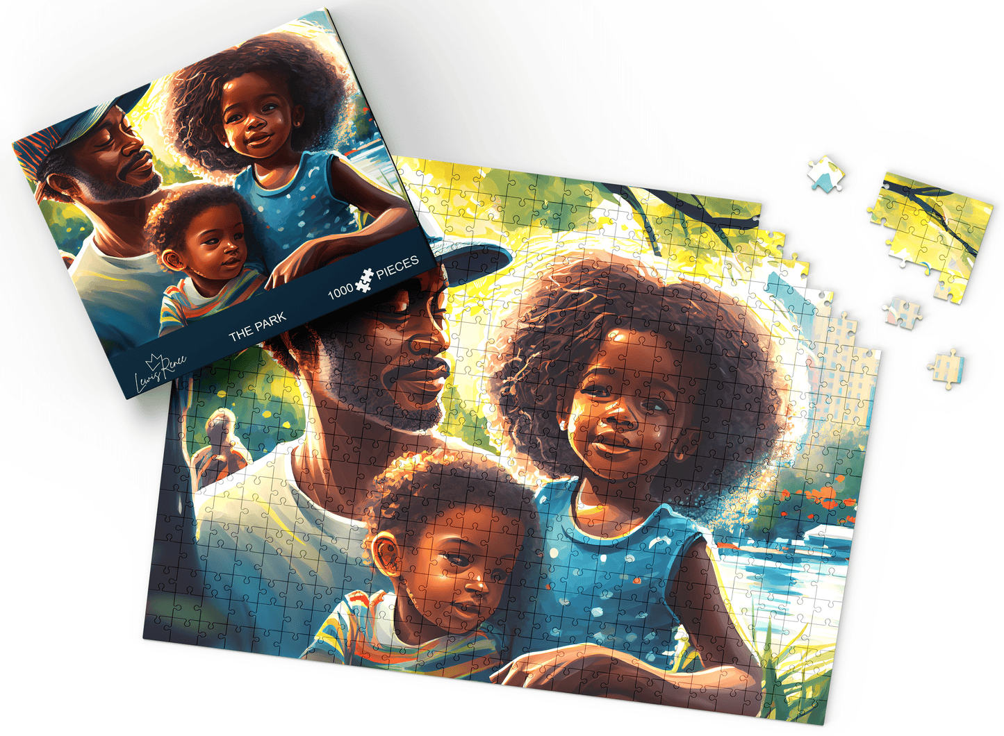 Engaging African Art Jigsaw Puzzles: 1000 Pieces of LewisRenee's Masterpieces (The Park)