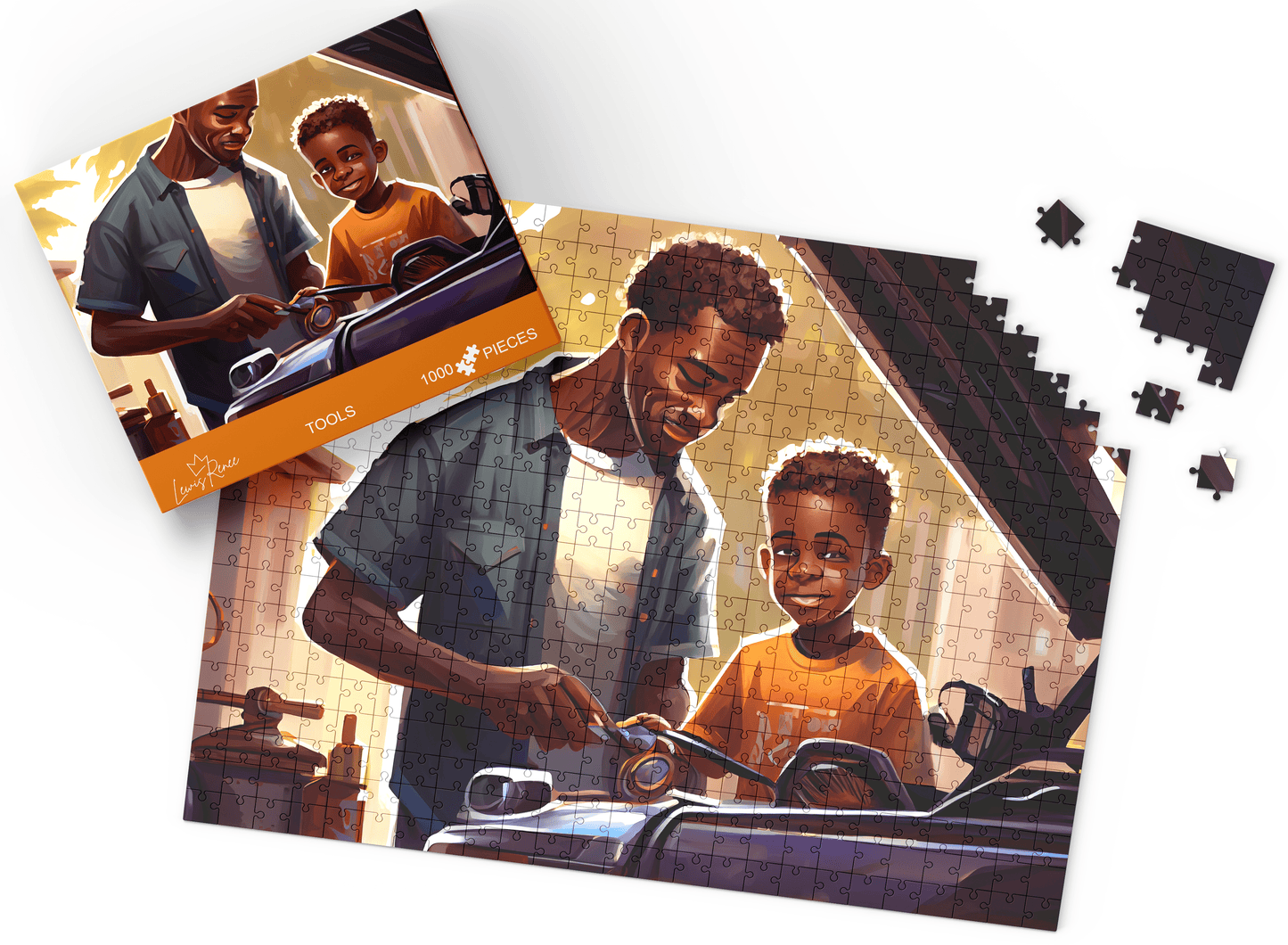 Engaging African Art Puzzles: LewisRenee 1000 Piece Masterpiece (Tools)