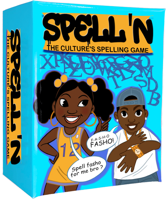 Spell'n - The Culture's Spelling Game Family Black Culture Card Game For Everyone