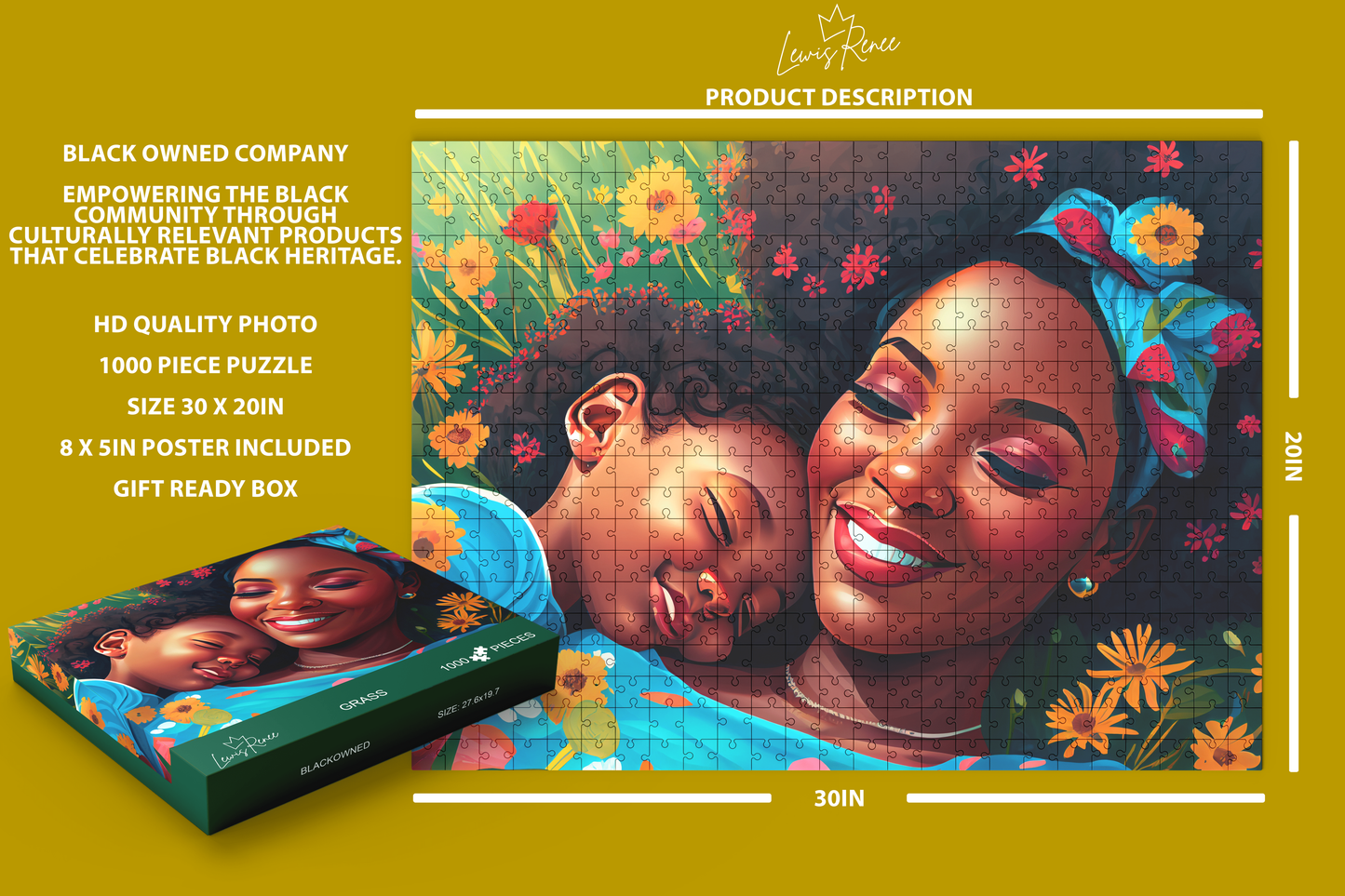 Black Art Jigsaw Puzzles: African American Heritage, 1000-Piece Adventure (Grass)