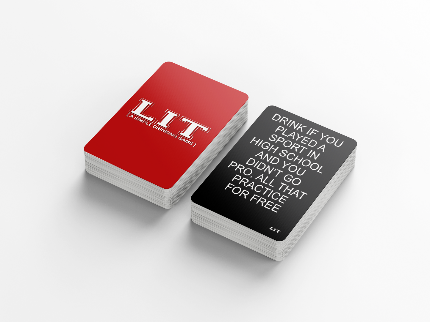 LIT - A Simple Drinking Card Game Adult Game For Game Night