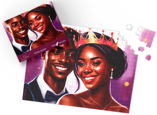 Black Family Puzzle Adventure: African American 1000-Piece Jigsaw – Celebrate African Beauty (Prom Queen)