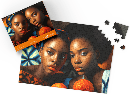 Delightful African American Art: Black Puzzles for Adult Enthusiast (Sisters)