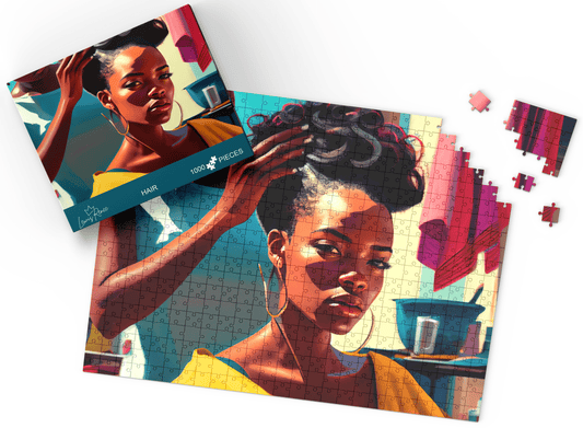 African American Art & History: 1000-Piece Puzzle Journey (Hair)
