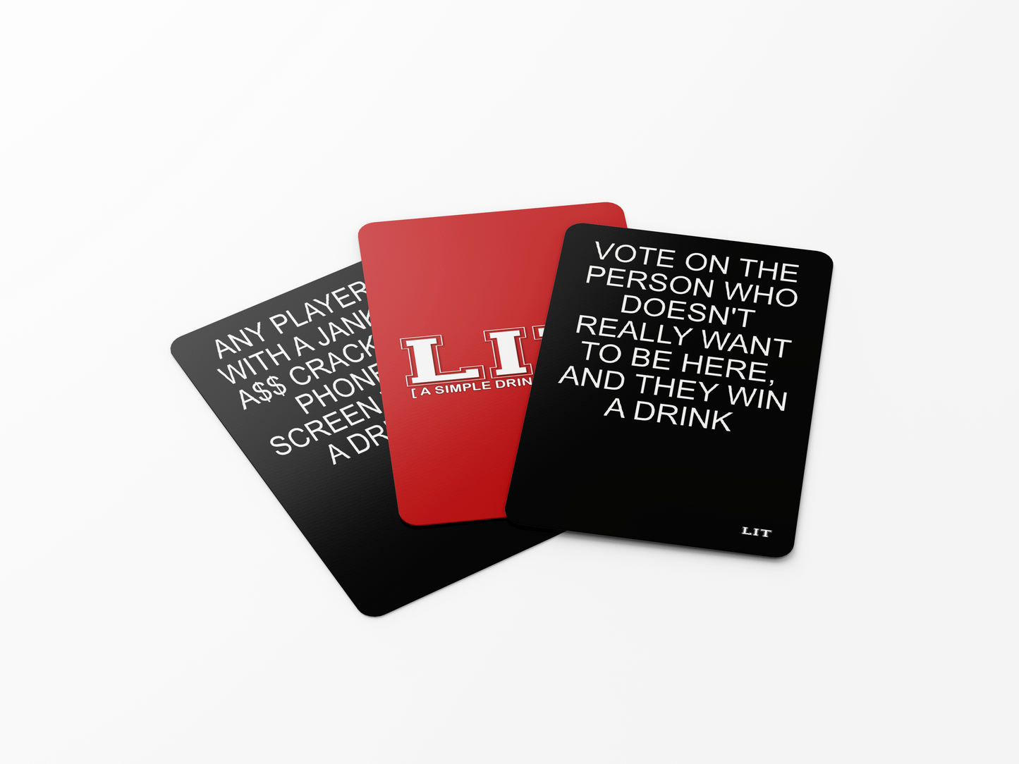 LIT - A Simple Drinking Card Game Adult Game For Game Night