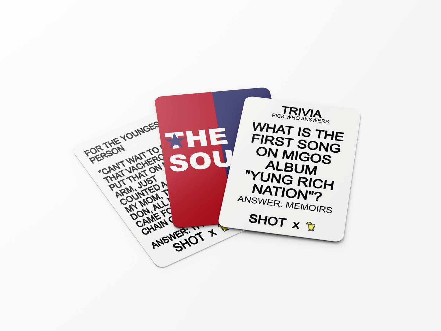 The South - Rap and Hiphop Trivia Drinking Lyrics Card Game